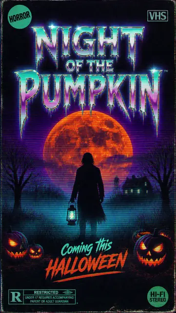 Retro VHS Horror Graphic