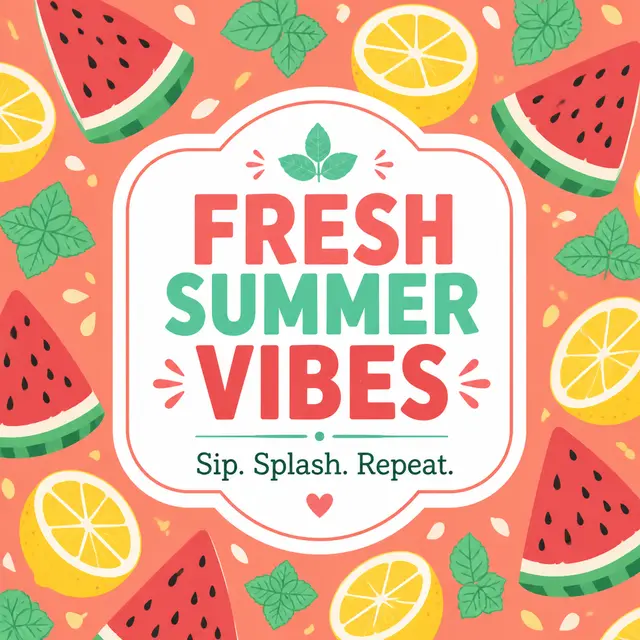 Fresh Summer Vibes Pattern