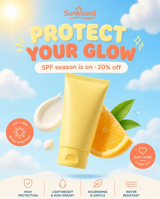 Sunkissed SPF Season Promo