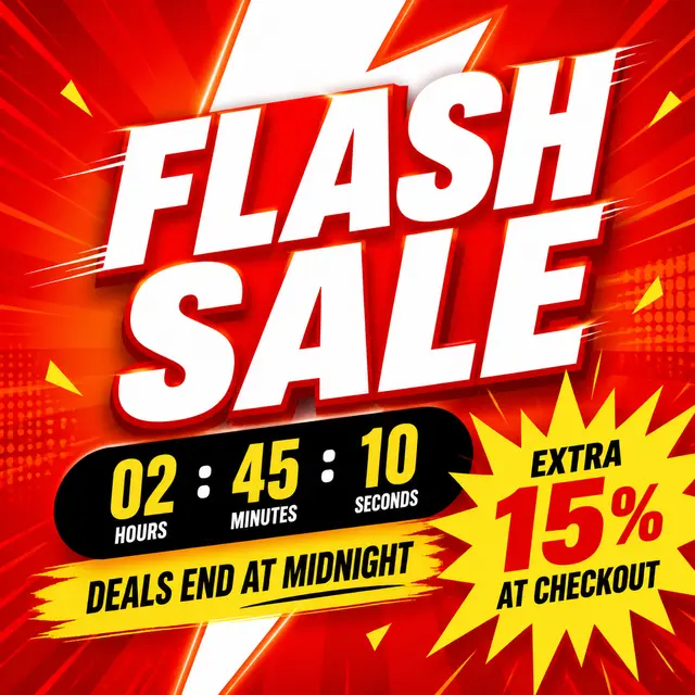 Flash Sale Countdown Bolt