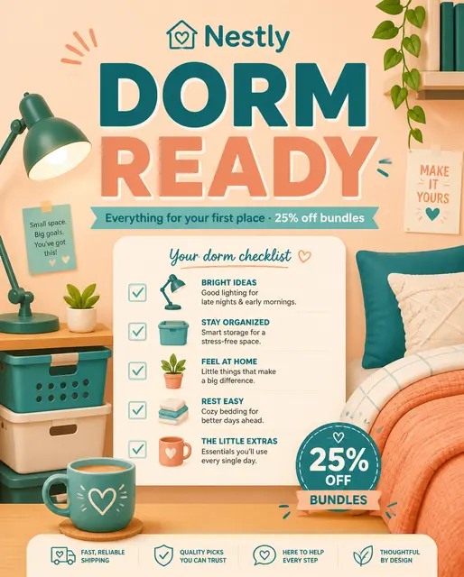 Nestly Dorm Ready Promo