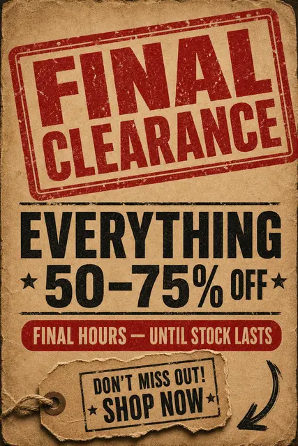 Final Clearance Stamp Banner
