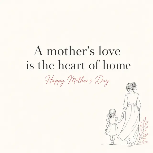 Mothers Love Quote Minimal