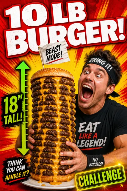 Giant Ten Pound Burger
