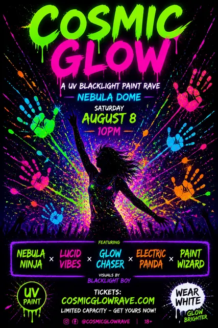Cosmic Glow Party