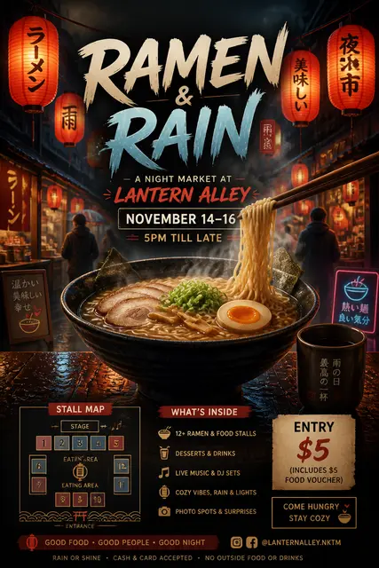 Ramen & Rain Street Fair