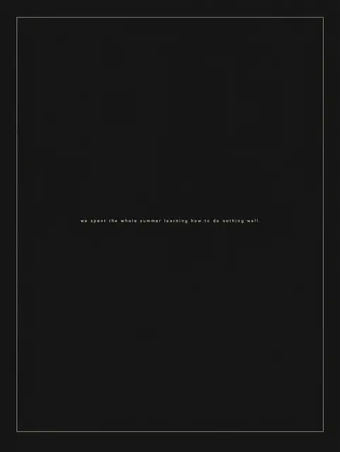 One Sentence Poster