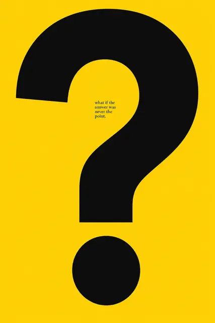 Question Mark Poster