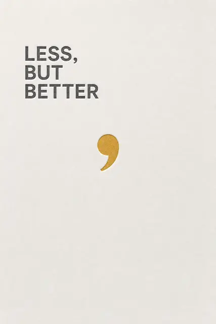 Less But Better
