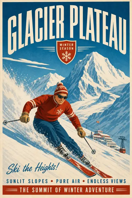 Ski Resort Retro