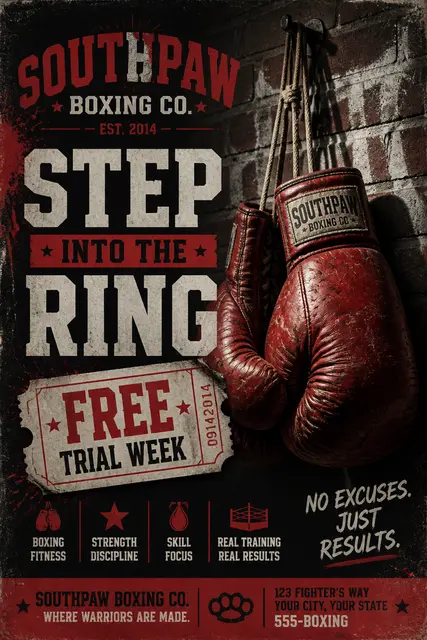 Boxing Club Flyer