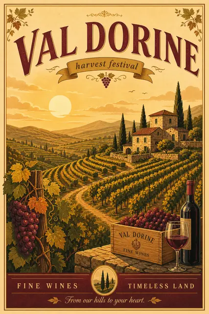 Vineyard Country Poster