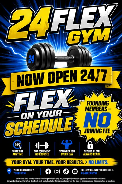 24 Hour Gym Grand Opening