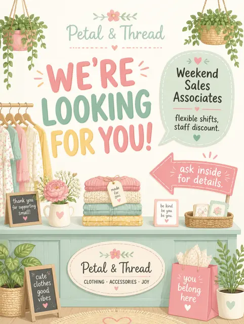 Retail Weekend Staff