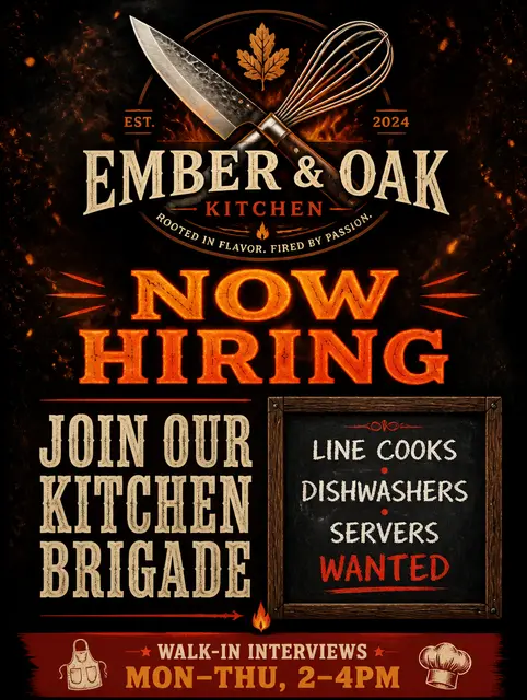 Restaurant Kitchen Hiring
