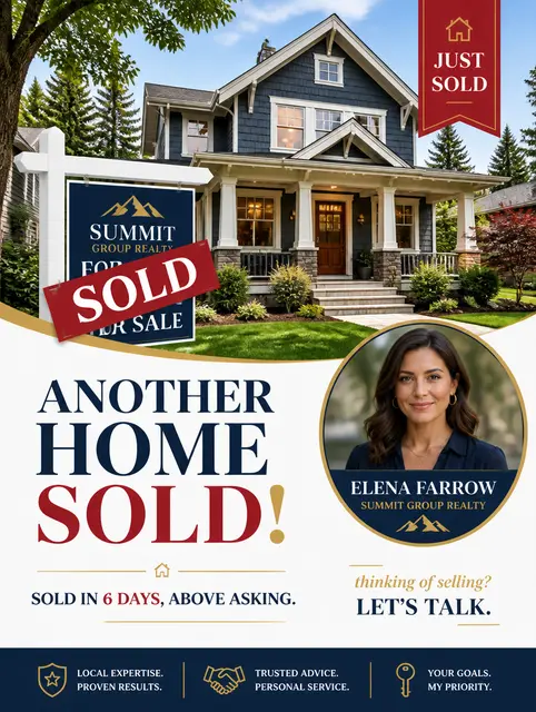 Just Sold Announcement