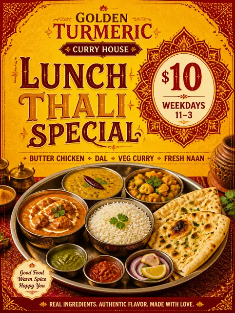 Curry House Lunch