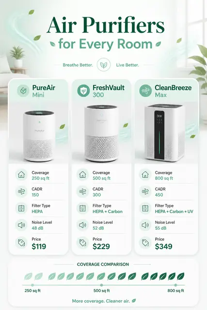Air Purifier Comparison Grid