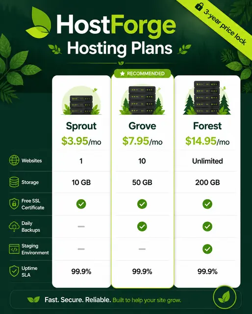 Web Hosting Plan Comparison