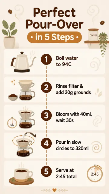 Pour-Over Coffee Steps