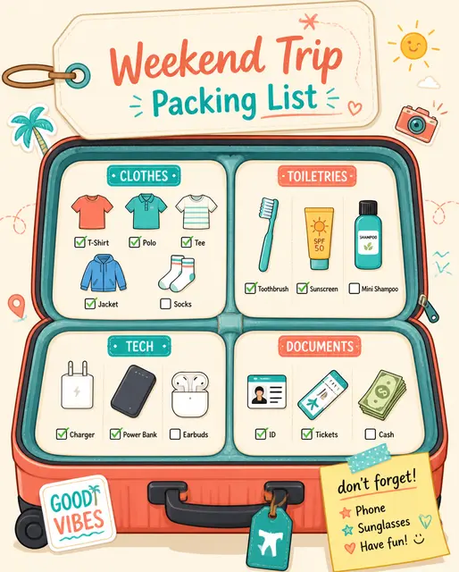 Travel Packing Checklist