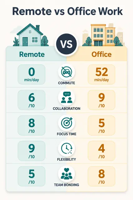 Remote Vs Office Work