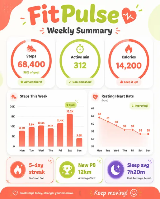 Fitness App Weekly Report