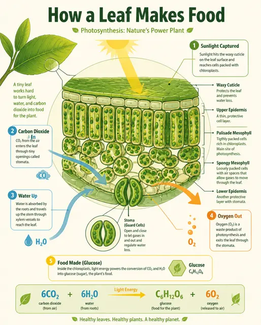 How a Leaf Makes Food