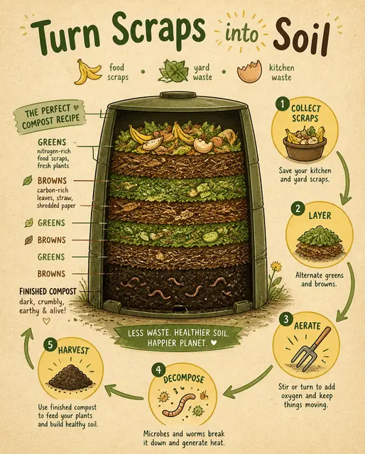 Turn Scraps into Soil