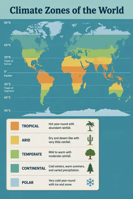 Climate Zones of the World