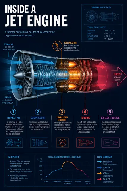 Inside a Jet Engine