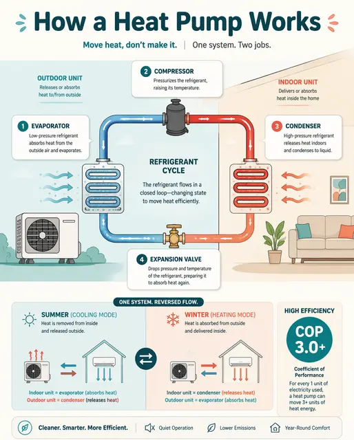 How a Heat Pump Works