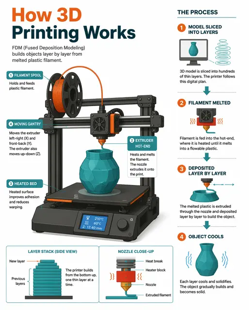 How 3D Printing Works