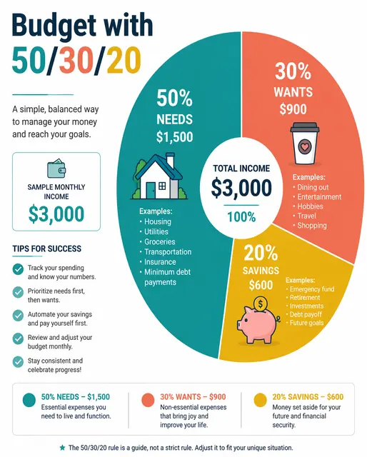 Budget with 50/30/20