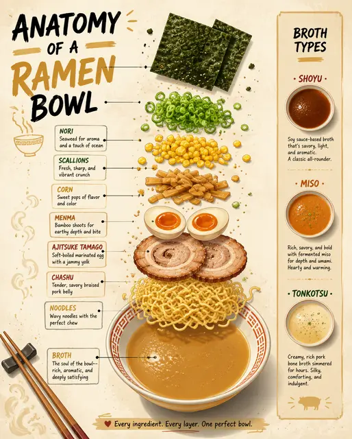 Anatomy of a Ramen Bowl
