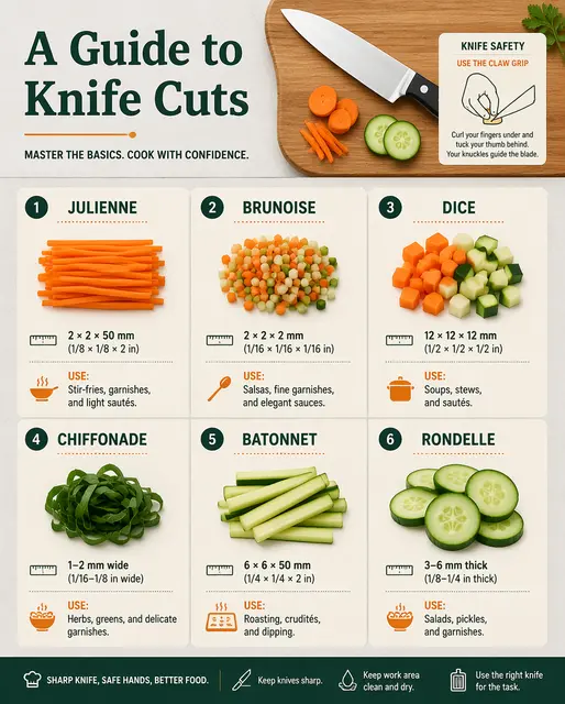A Guide to Knife Cuts