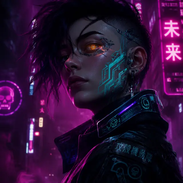 Cyberpunk Netrunner Avatar