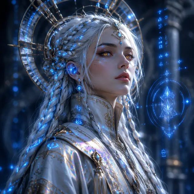 Cyber Priestess Fantasy Avatar