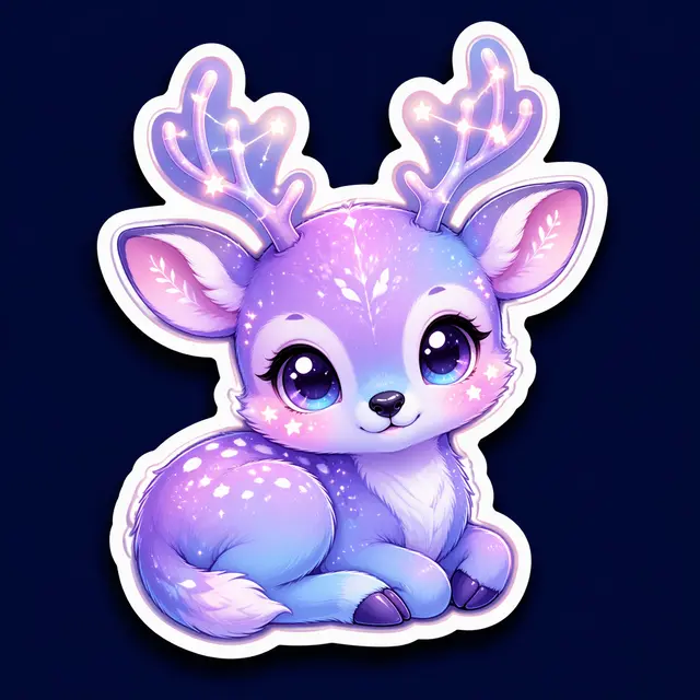 Galaxy Deer Sticker Avatar