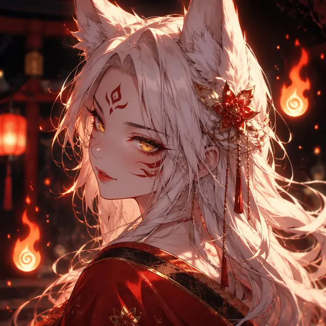 Kitsune Spirit Anime Avatar