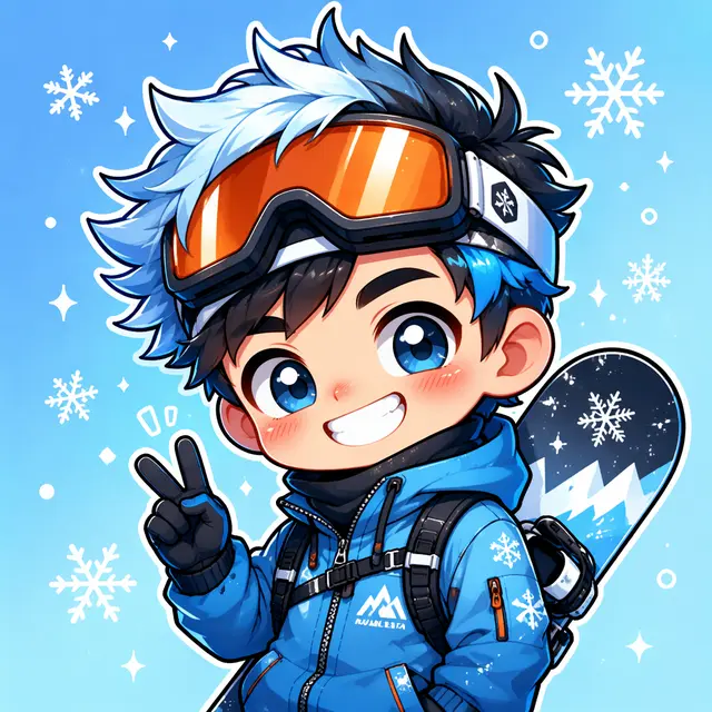 Snowboarder Chibi Avatar
