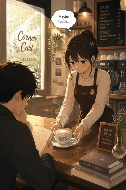 Coffee Shop Webtoon Panel