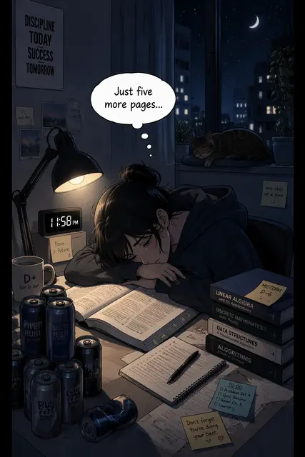 Late Night Study Webtoon