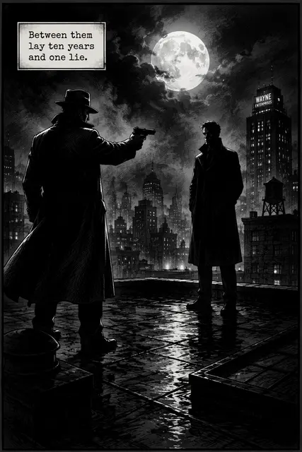 Noir Rooftop Standoff