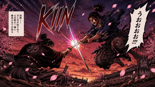 Samurai Duel at Dusk