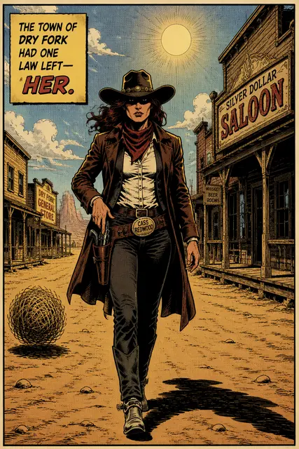 Ghost Town Western Panel