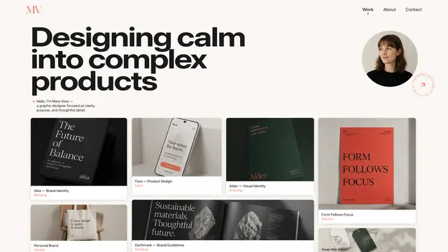 Designer Portfolio Site