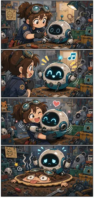 Robot Repair Shop 4-Koma