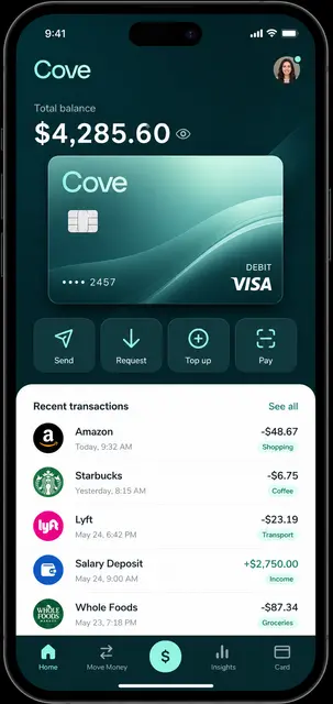 Banking App Card Screen