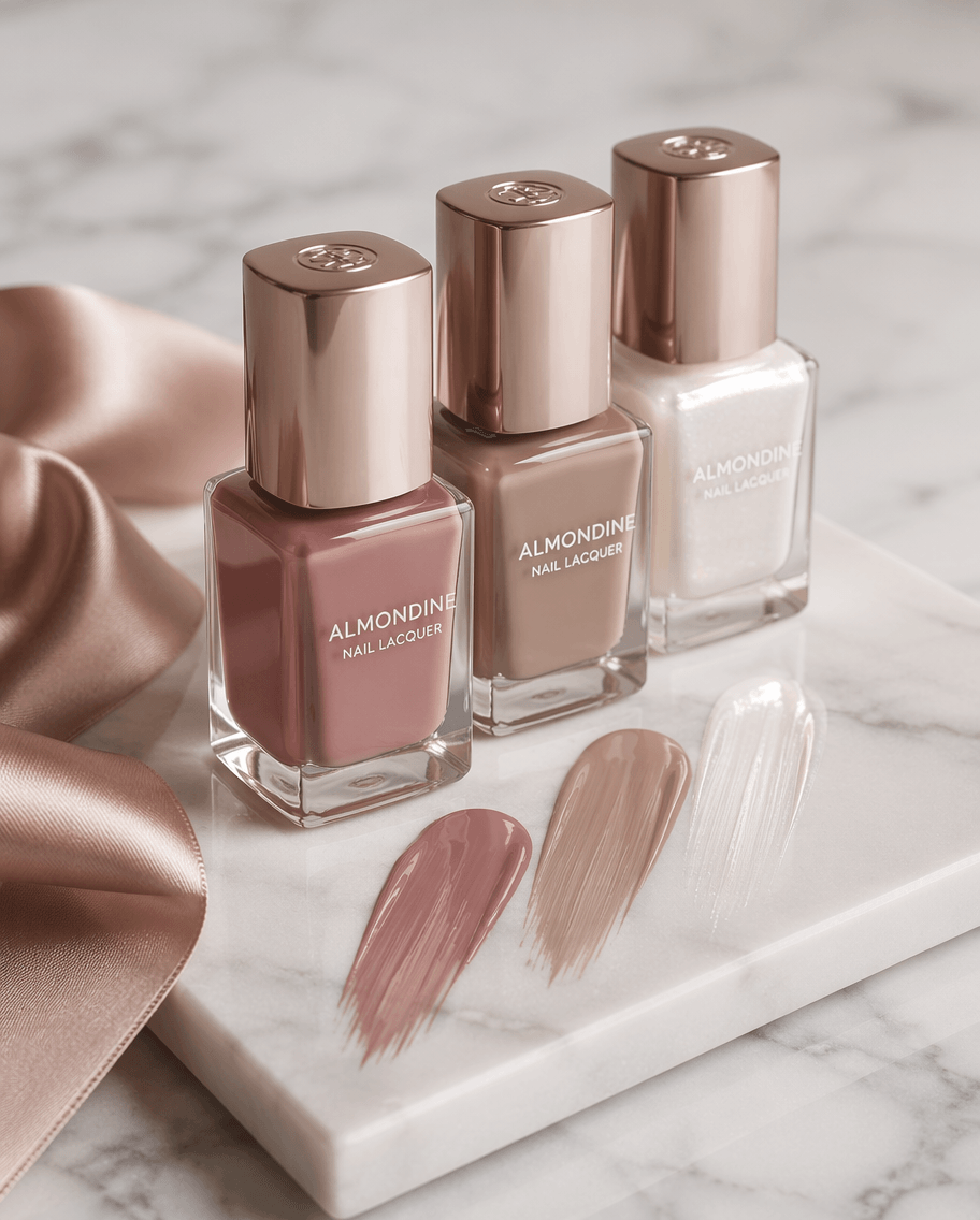 Almondine Nail Lacquer Trio